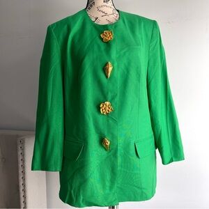 Givenchy En Plus Sea Shell Button Jacket & Skirt Set